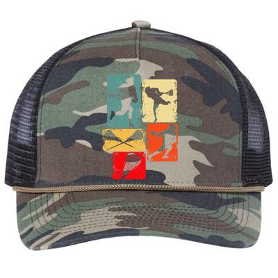 Lacrosse Retro Rope Trucker Hat Cap