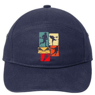 Lacrosse 7-Panel Snapback Hat