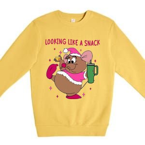 Looking Like A Snack Christmas Trip Premium Crewneck Sweatshirt