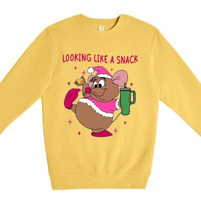 Looking Like A Snack Christmas Trip Premium Crewneck Sweatshirt