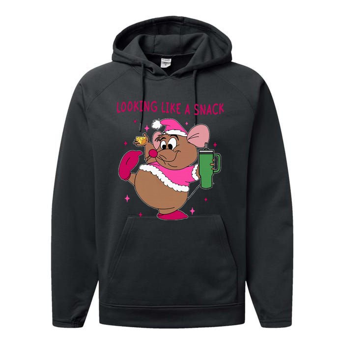 Looking Like A Snack Christmas Trip Performance Fleece Hoodie