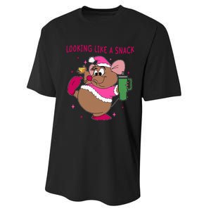 Looking Like A Snack Christmas Trip Performance Sprint T-Shirt