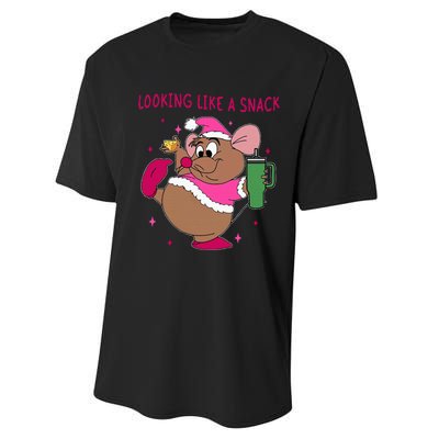 Looking Like A Snack Christmas Trip Performance Sprint T-Shirt