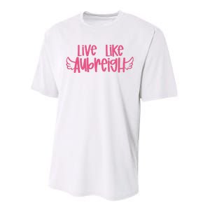 Live Like Aubreigh Performance Sprint T-Shirt