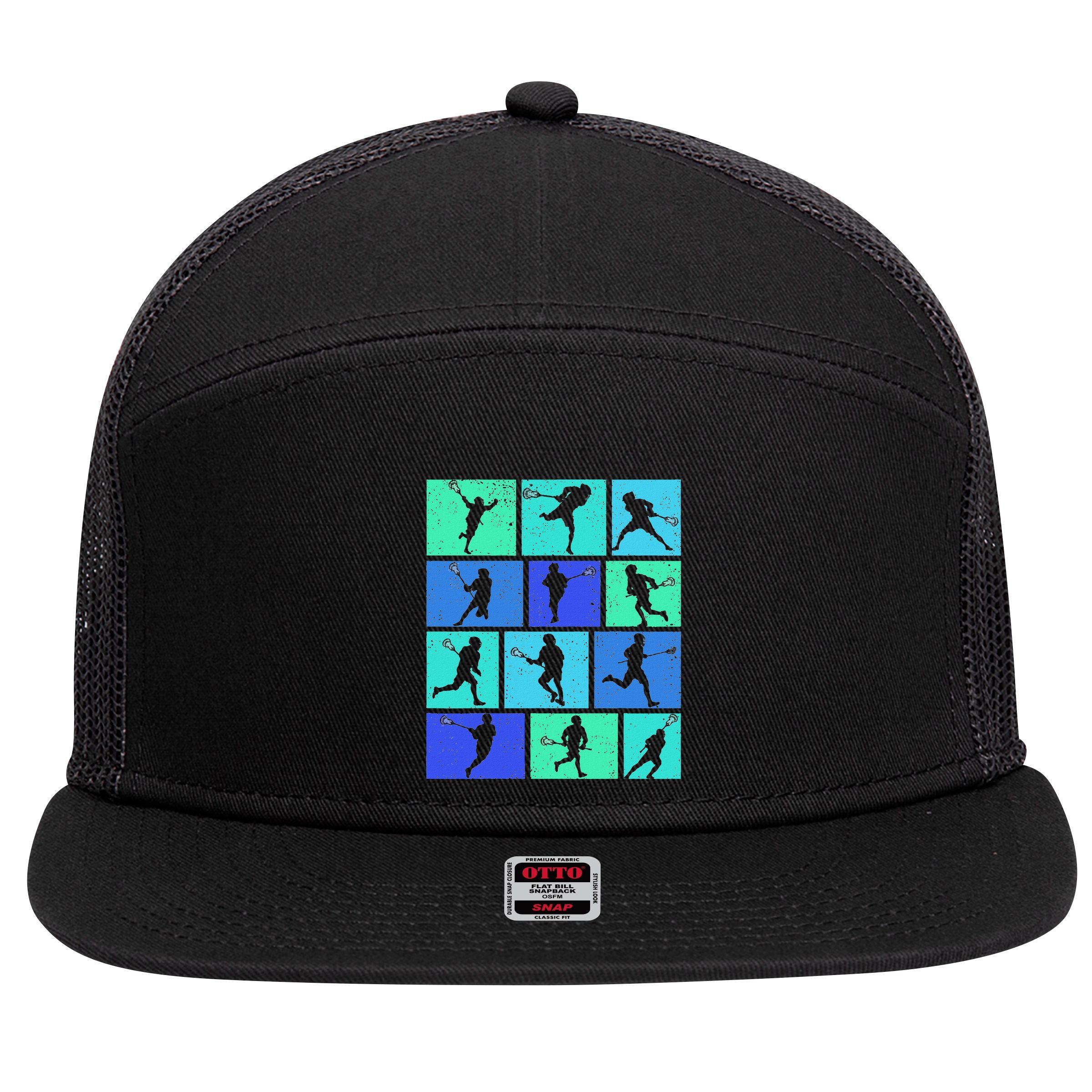 Lacrosse 7 Panel Mesh Trucker Snapback Hat