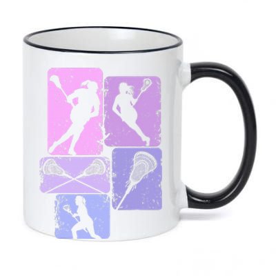 Lacrosse 11oz Black Color Changing Mug