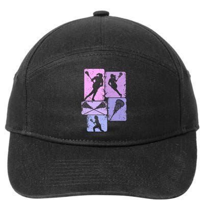 Lacrosse 7-Panel Snapback Hat