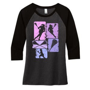 Lacrosse Women's Tri-Blend 3/4-Sleeve Raglan Shirt