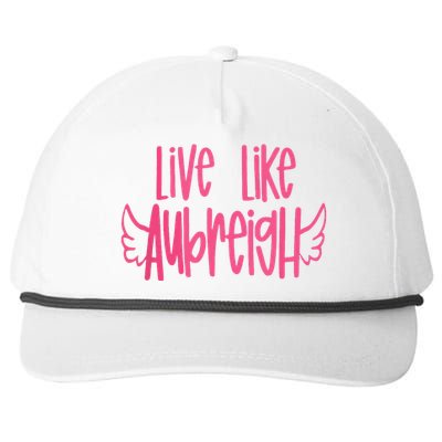 Live Like Aubreigh Snapback Five-Panel Rope Hat