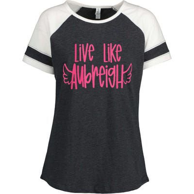 Live Like Aubreigh Enza Ladies Jersey Colorblock Tee