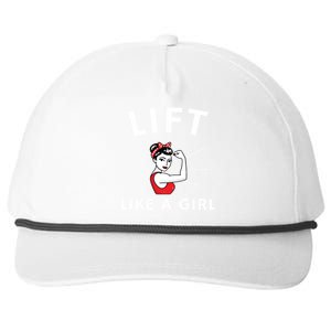 Lift Like A A Retro Inspired Weight Lifting Gift Snapback Five-Panel Rope Hat