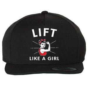 Lift Like A A Retro Inspired Weight Lifting Gift Wool Snapback Cap