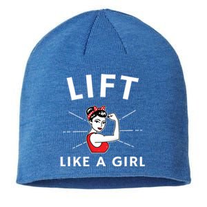 Lift Like A A Retro Inspired Weight Lifting Gift Sustainable Beanie