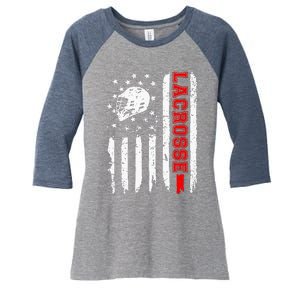 Lacrosse Women's Tri-Blend 3/4-Sleeve Raglan Shirt