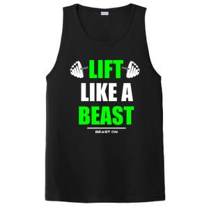 Lift Like A Beast Green Gym Fitness Bodybuilding Training Gift PosiCharge Competitor Tank