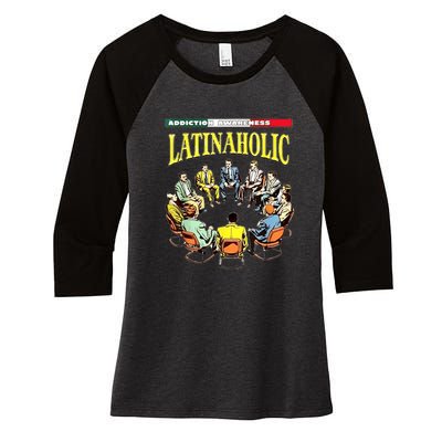 Latinaholic Women's Tri-Blend 3/4-Sleeve Raglan Shirt