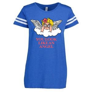 Look Like Angel Enza Ladies Jersey Football T-Shirt