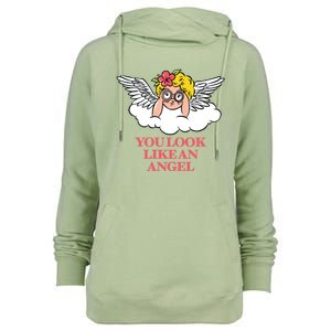 Look Like Angel Womens Funnel Neck Pullover Hood