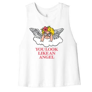 Look Like Angel Women's Racerback Cropped Tank