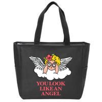 Look Like Angel Zip Tote Bag