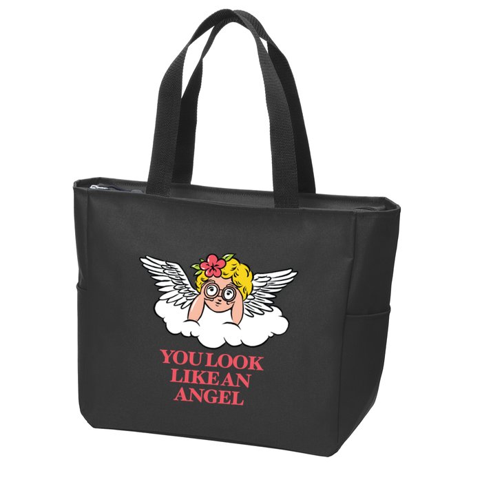 Look Like Angel Zip Tote Bag