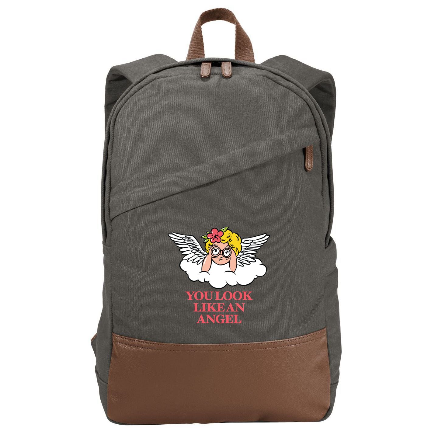Look Like Angel Cotton Canvas Backpack