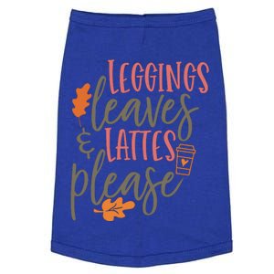 Leggings Leaves And Lattes Please Funny Pumpkin Spice Lovers Great Gift Doggie Tank