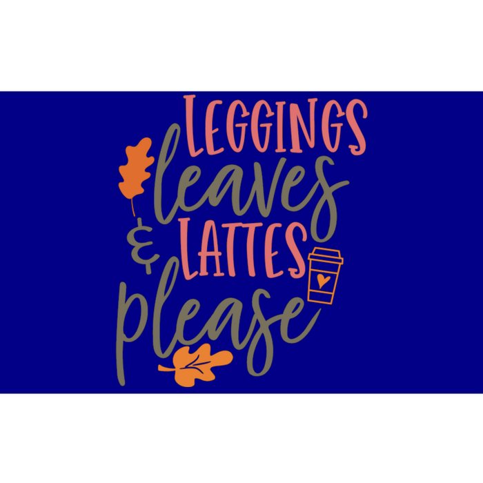 Leggings Leaves And Lattes Please Funny Pumpkin Spice Lovers Cute Gift Bumper Sticker