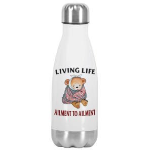 Living Life Ailment To Ailment Stainless Steel Insulated Water Bottle