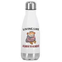 Living Life Ailment To Ailment Stainless Steel Insulated Water Bottle