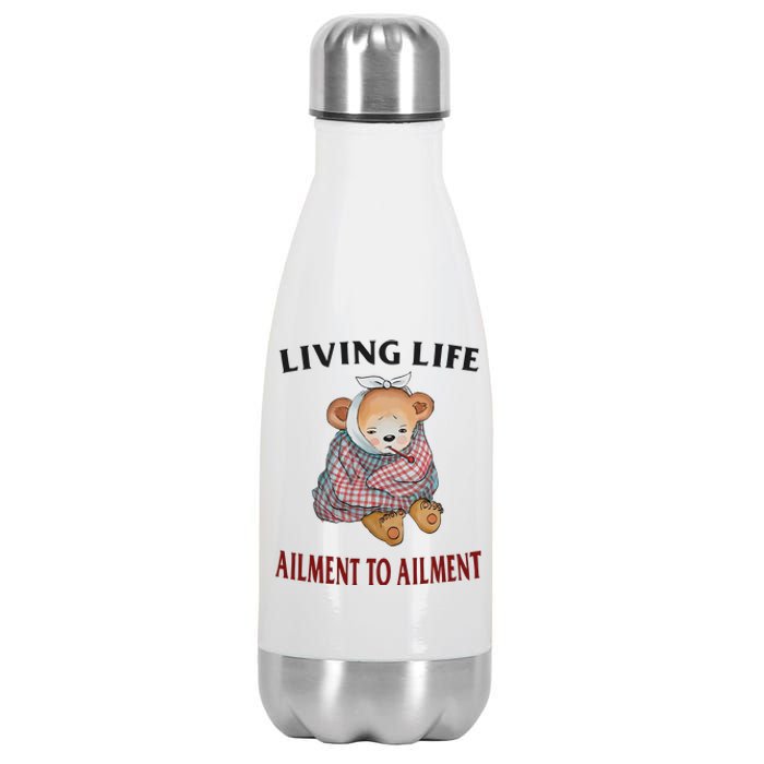 Living Life Ailment To Ailment Stainless Steel Insulated Water Bottle