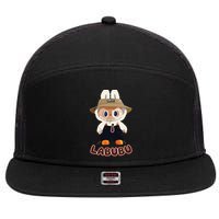Labubu 7 Panel Mesh Trucker Snapback Hat