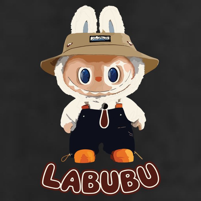 Labubu 7 Panel Mesh Trucker Snapback Hat