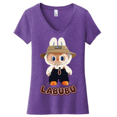Labubu Women's V-Neck T-Shirt