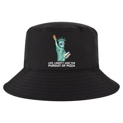 Life Liberty And The Pursuit Of Pizza National Pizza Day Gift Cool Comfort Performance Bucket Hat