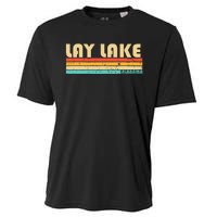 Lay Lake Alabama Funny Fishing Camping Summer Cooling Performance Crew T-Shirt