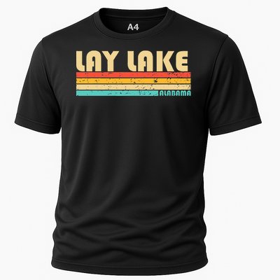 Lay Lake Alabama Funny Fishing Camping Summer Cooling Performance Crew T-Shirt