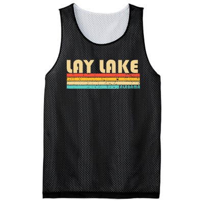 Lay Lake Alabama Funny Fishing Camping Summer Mesh Reversible Basketball Jersey Tank