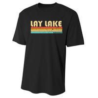 Lay Lake Alabama Funny Fishing Camping Summer Performance Sprint T-Shirt