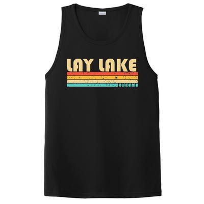 Lay Lake Alabama Funny Fishing Camping Summer PosiCharge Competitor Tank