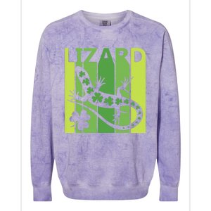 Lucky Lizard Animal St Patrick's Day Irish Gift Colorblast Crewneck Sweatshirt