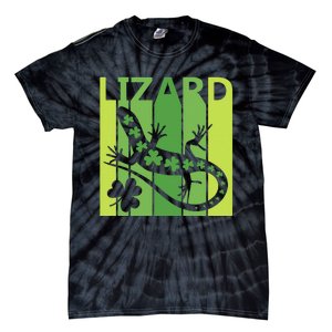 Lucky Lizard Animal St Patrick's Day Irish Gift Tie-Dye T-Shirt