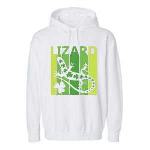 Lucky Lizard Animal St Patrick's Day Irish Gift Garment-Dyed Fleece Hoodie