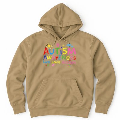 Live Love Accept Autism Awareness Women Hoodie