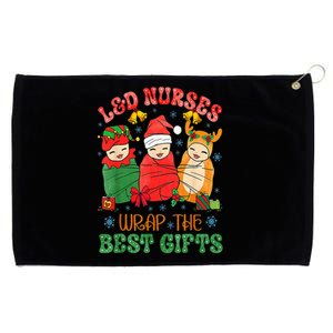 L&D Labor And Delivery Nurses Wrap The Best Gifts Christmas Grommeted Golf Towel