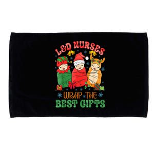 L&D Labor And Delivery Nurses Wrap The Best Gifts Christmas Microfiber Hand Towel