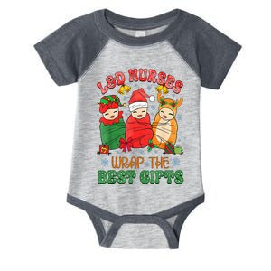 L&D Labor And Delivery Nurses Wrap The Best Gifts Christmas Infant Baby Jersey Bodysuit