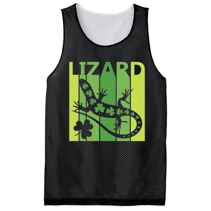 Lucky Lizard Animal St Patrick's Day Irish Gift Mesh Reversible Basketball Jersey Tank