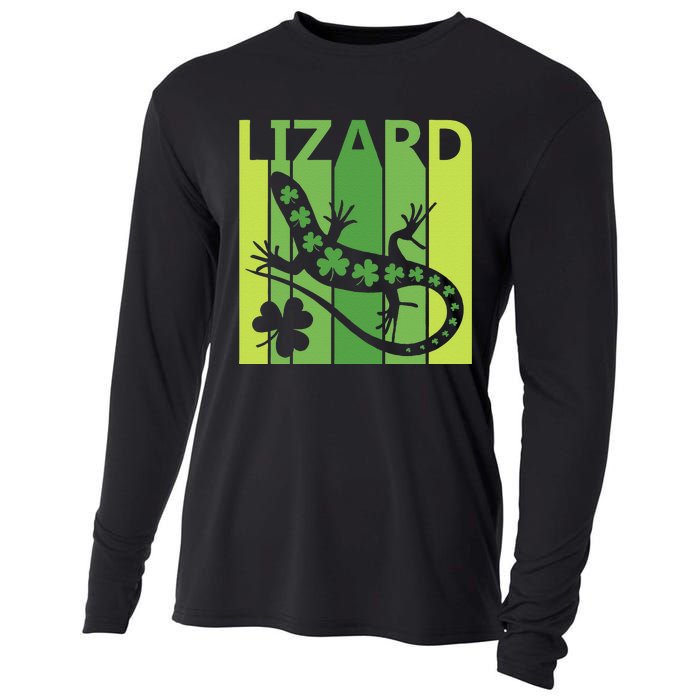 Lucky Lizard Animal St Patrick's Day Irish Gift Cooling Performance Long Sleeve Crew