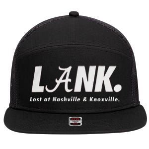 L.A.N.K Lost At Nashville & Knoxville 7 Panel Mesh Trucker Snapback Hat